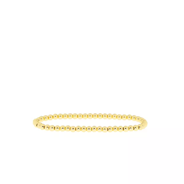 4mm Brass Beaded Ball Bracelet
