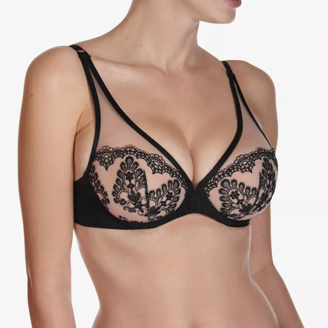 Ajour Flat White U/WPlunge bra non-padded
