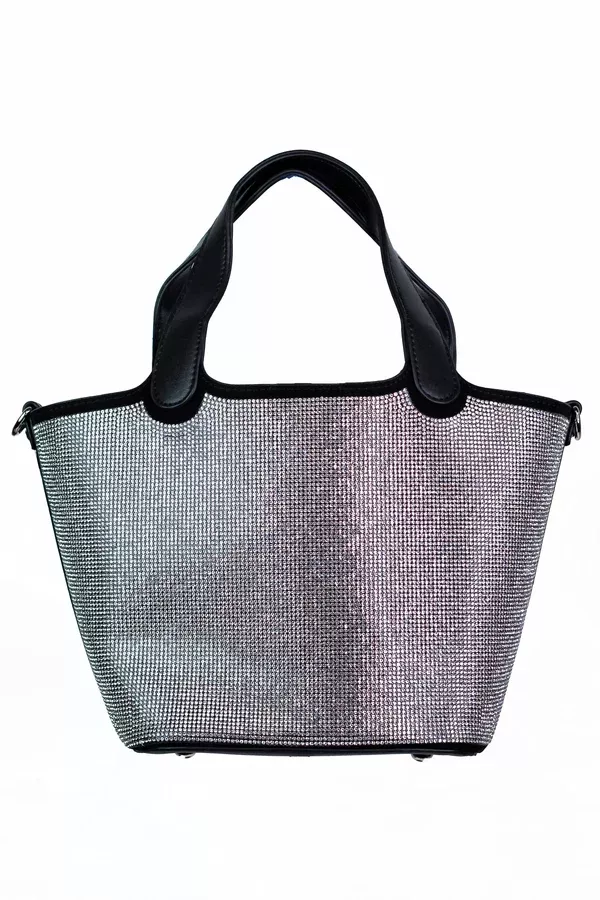 All Rhinestone Covered Hand Tote