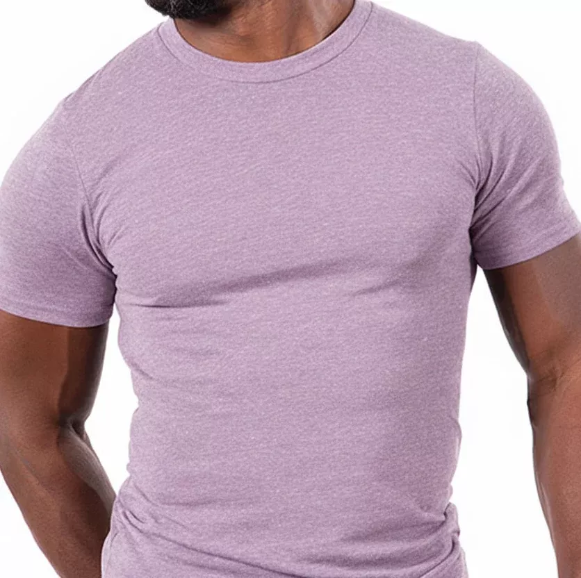 "ARCHER": Lavender Purple Marled Tri Blend T-Shirt