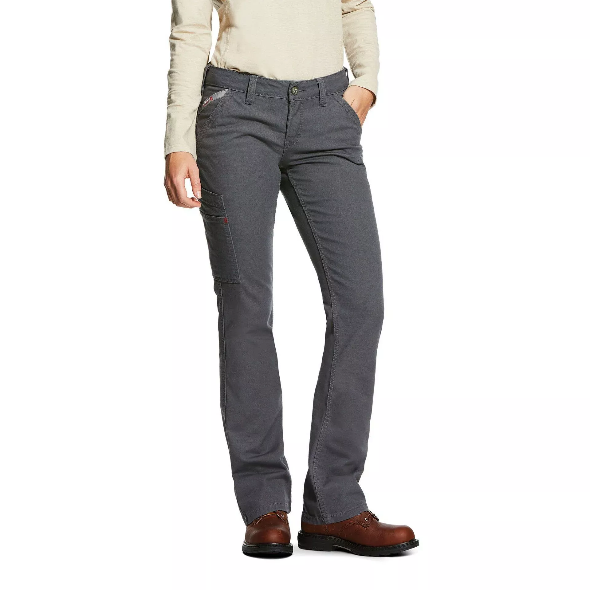Ariat Women's FR Stretch DuraLight Canvas Stackable Straight Leg Pant