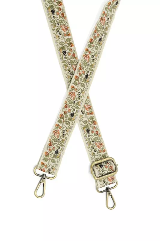 Autumnal Floral Vines Guitar Strap [LS167-25]