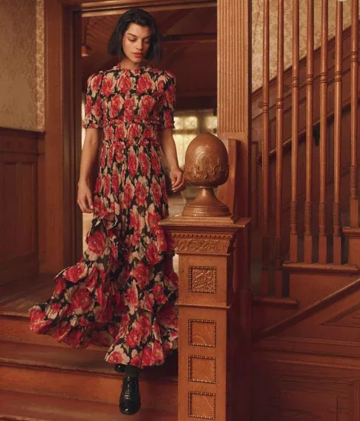 Ballroom Dress ~ Fuchsia Rose