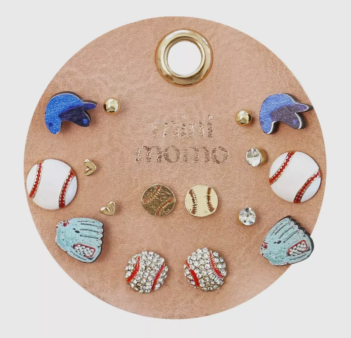 Baseball Earrings Stud Set