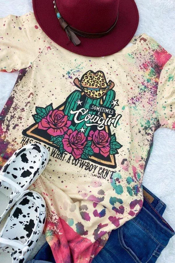 Because Cowgirl Tee