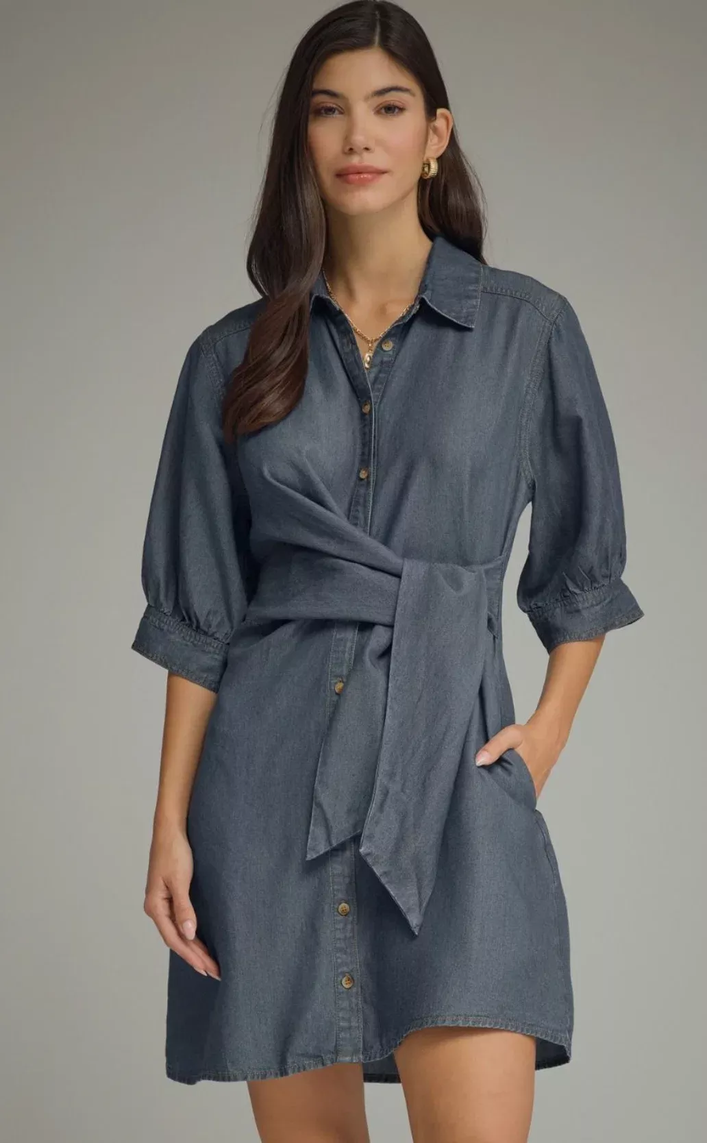 Belted Beauty Denim Dress
