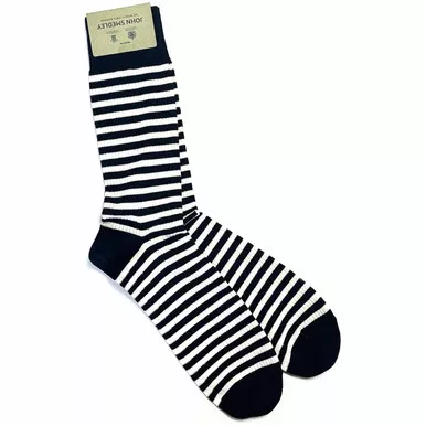 +Berwick JOHN SMEDLEY Retro Ribbed Stripe Socks NW