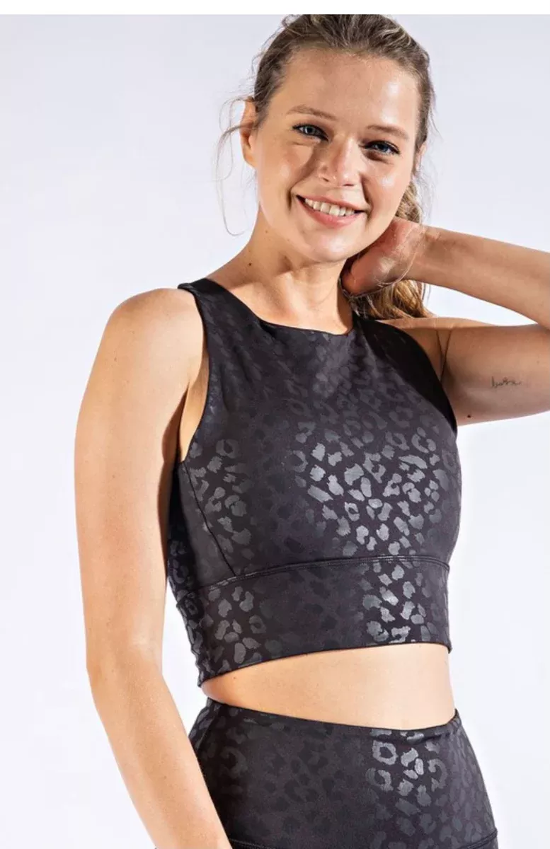Black Leopard Sports Bra