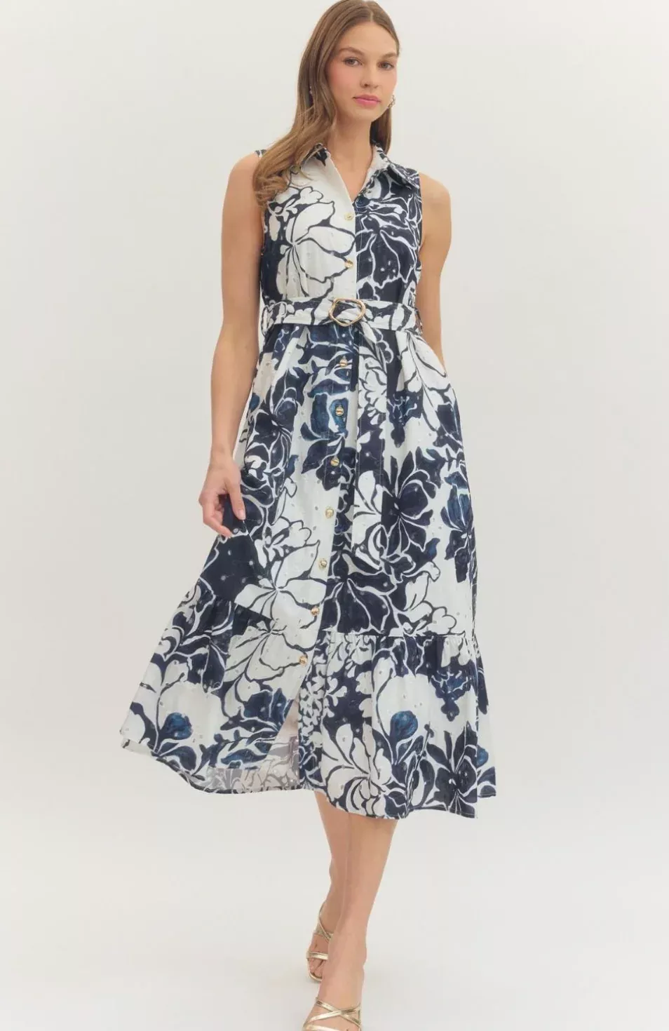 Blue Harbor Midi Dress