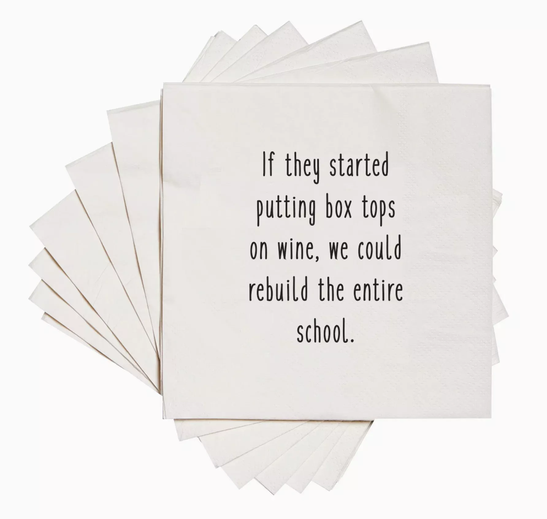 Box Tops Cocktail Napkins