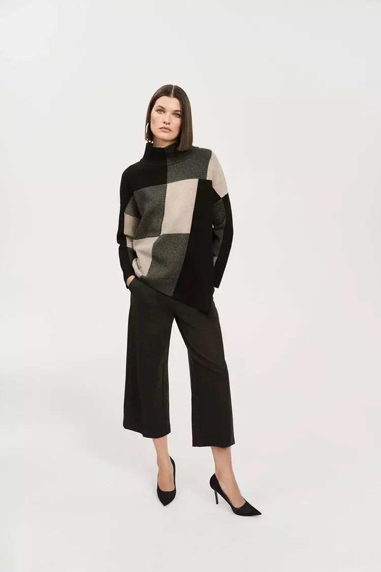 Bronwyn Check Knit Pullover