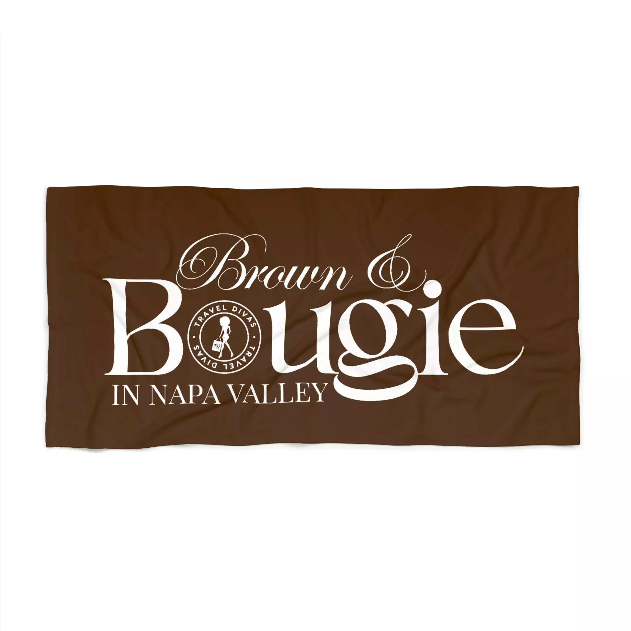 Brown & Bougie Napa Valley Beach Towel - Brown