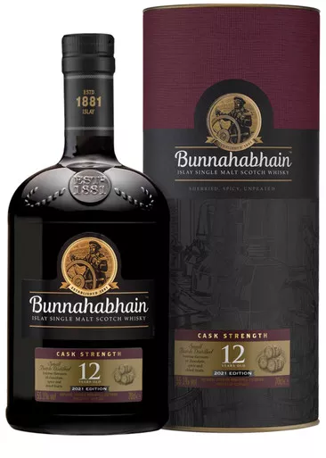 BUNNAHABHAIN 12 Year Old Cask Strength 2022 Edition Single Malt Scotch Whisky