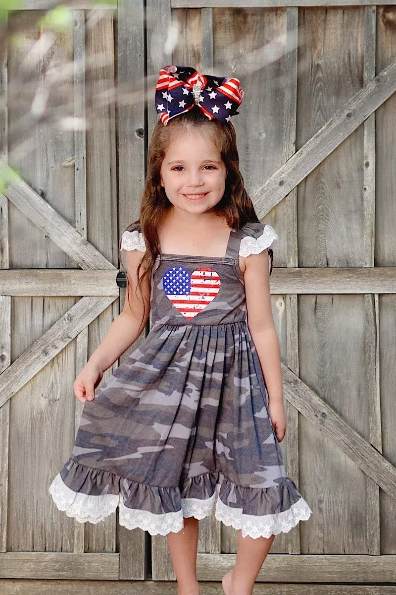 Camo Patriotic Dress