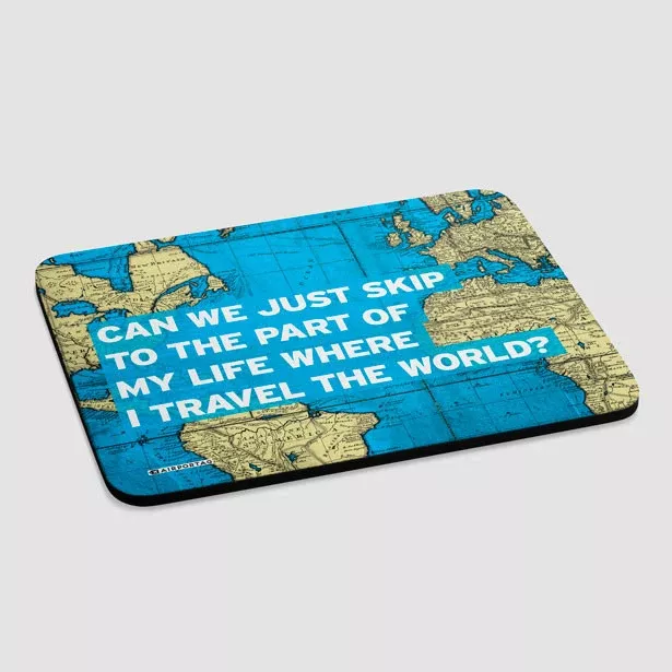 Can We Just - World Map - Mousepad