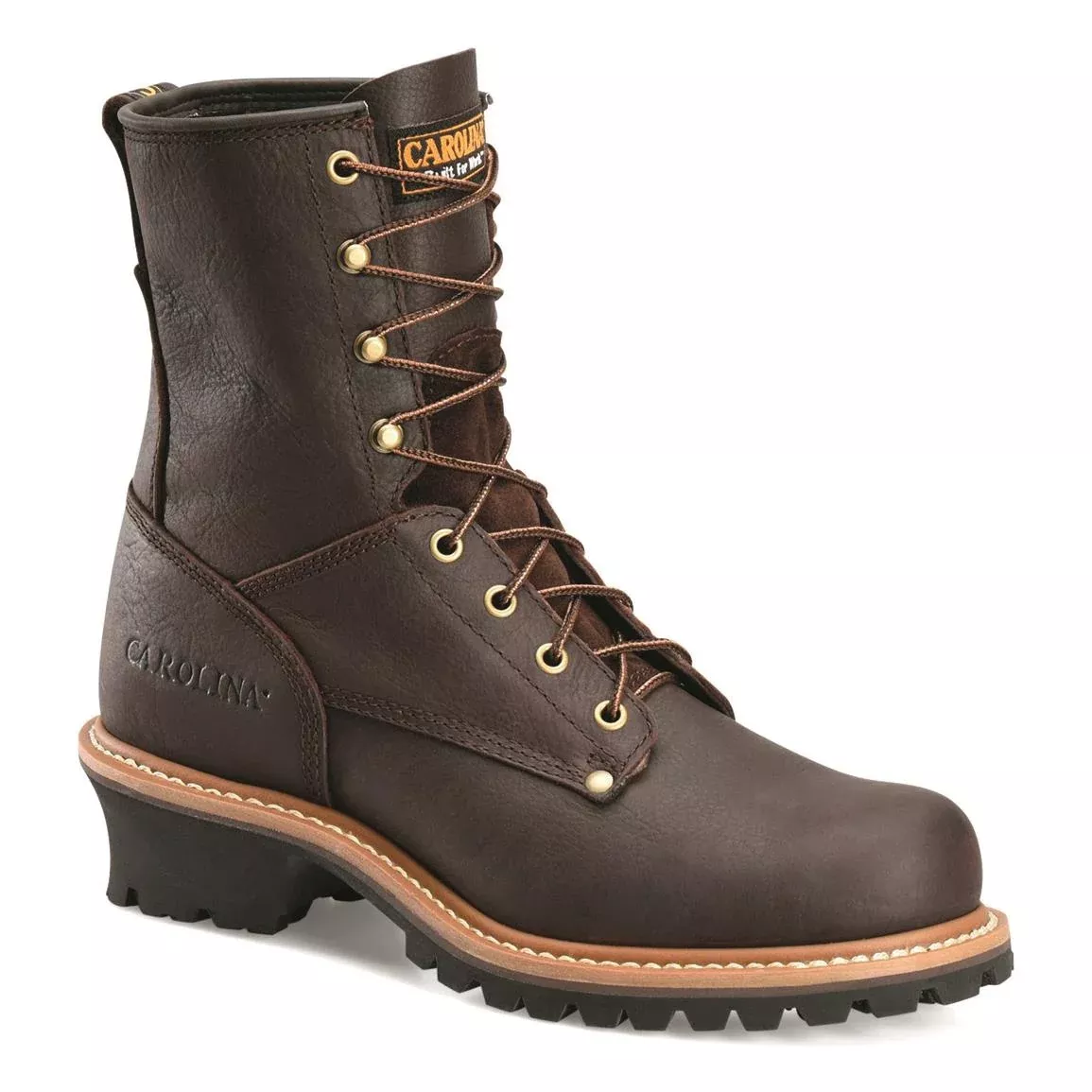 Carolina 8" Safety Toe Brown Logger #CA1821 (Discontinued)