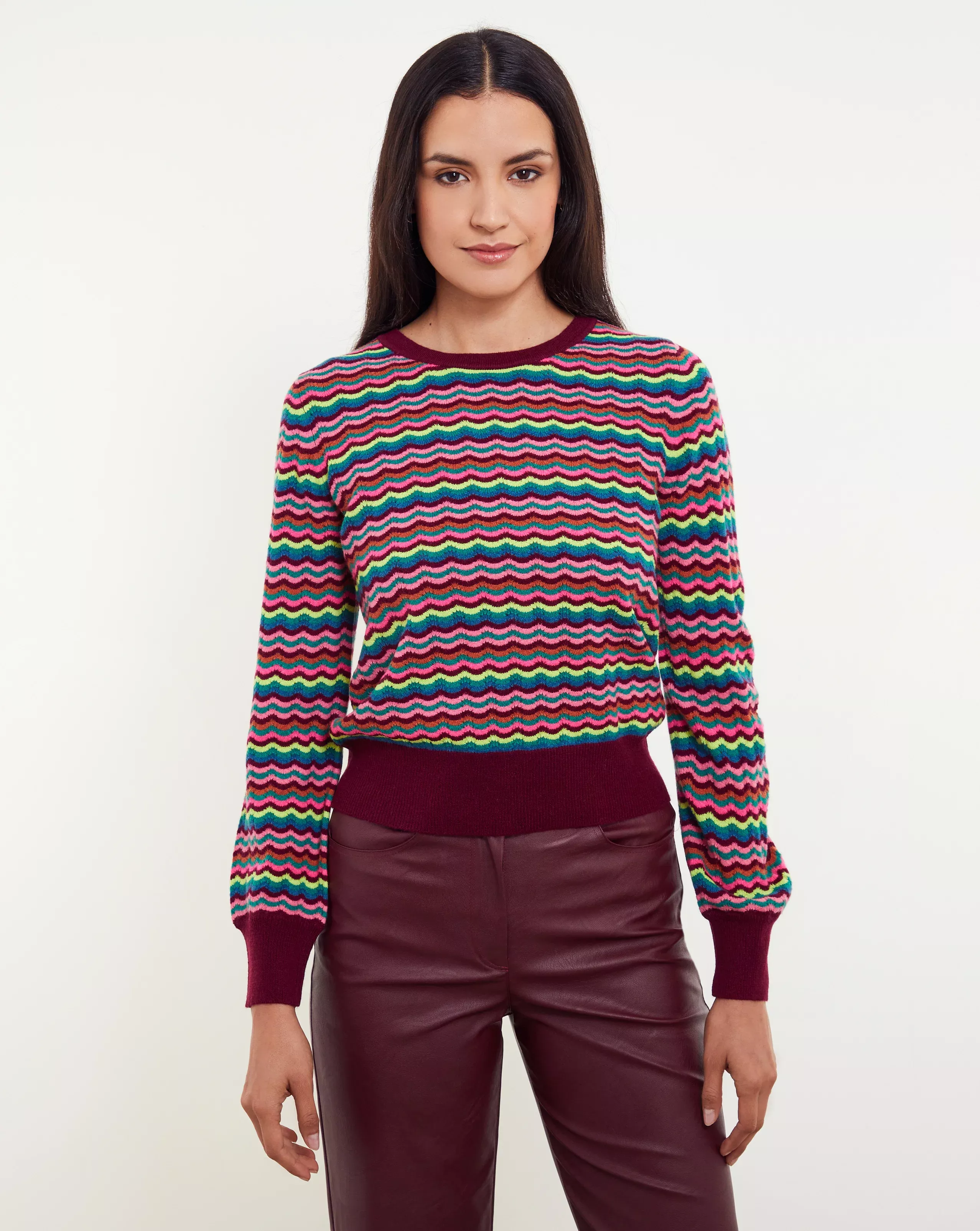 Cassie Wave Stitch Crew by &Isla