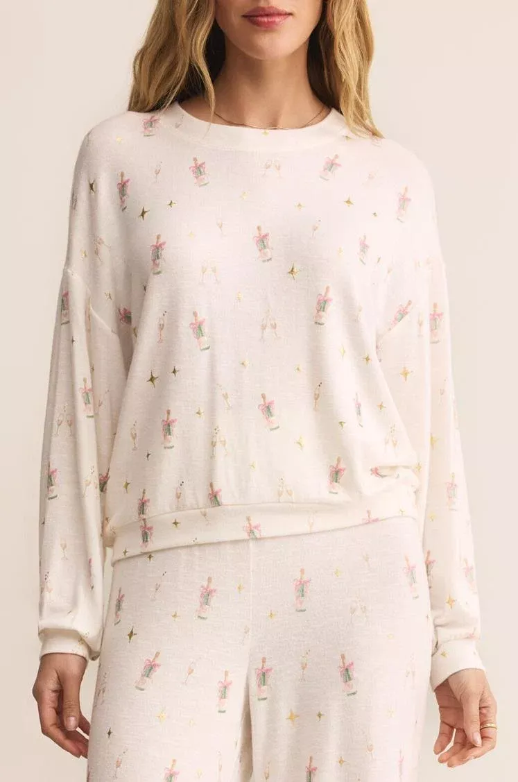 Champagne Toast Pajama Top
