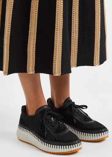 CHLOE Nama panelled recycled mesh sneakers