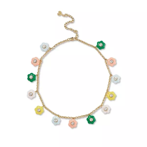 Daphne Crystal Necklace ~ Vintage Rainbow