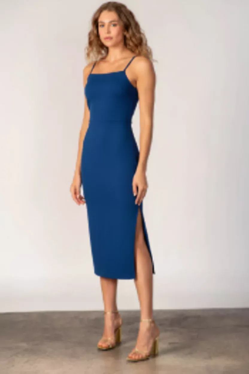 Dior Dress - New Saphire Blue LAVENDER BROWN