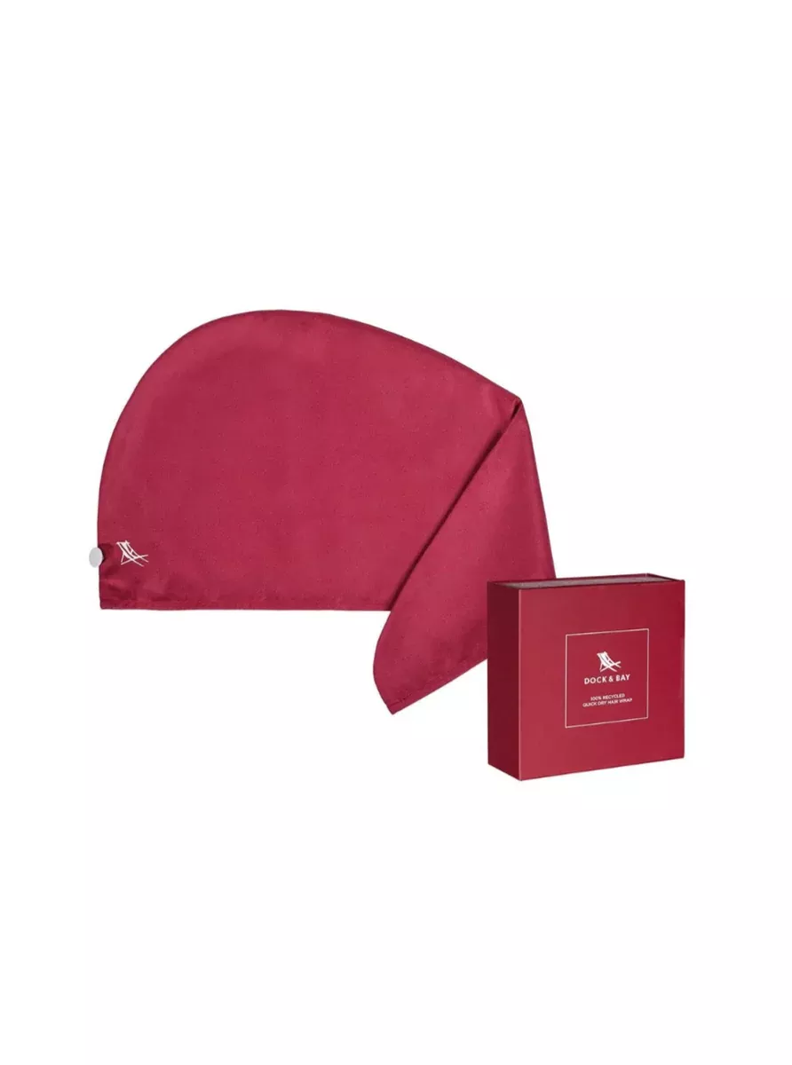 Dock & Bay Quick Dry Hair Wrap [Halong Burgundy]