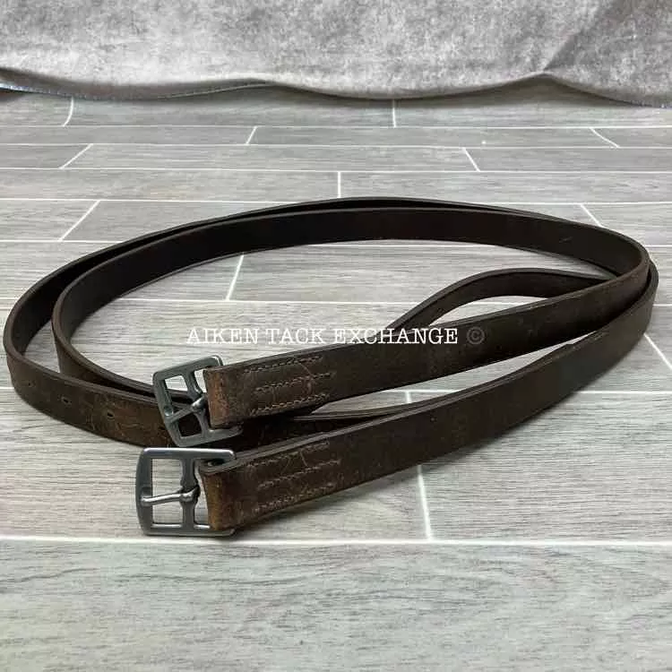 English Stirrup Leathers, Brown, 58"