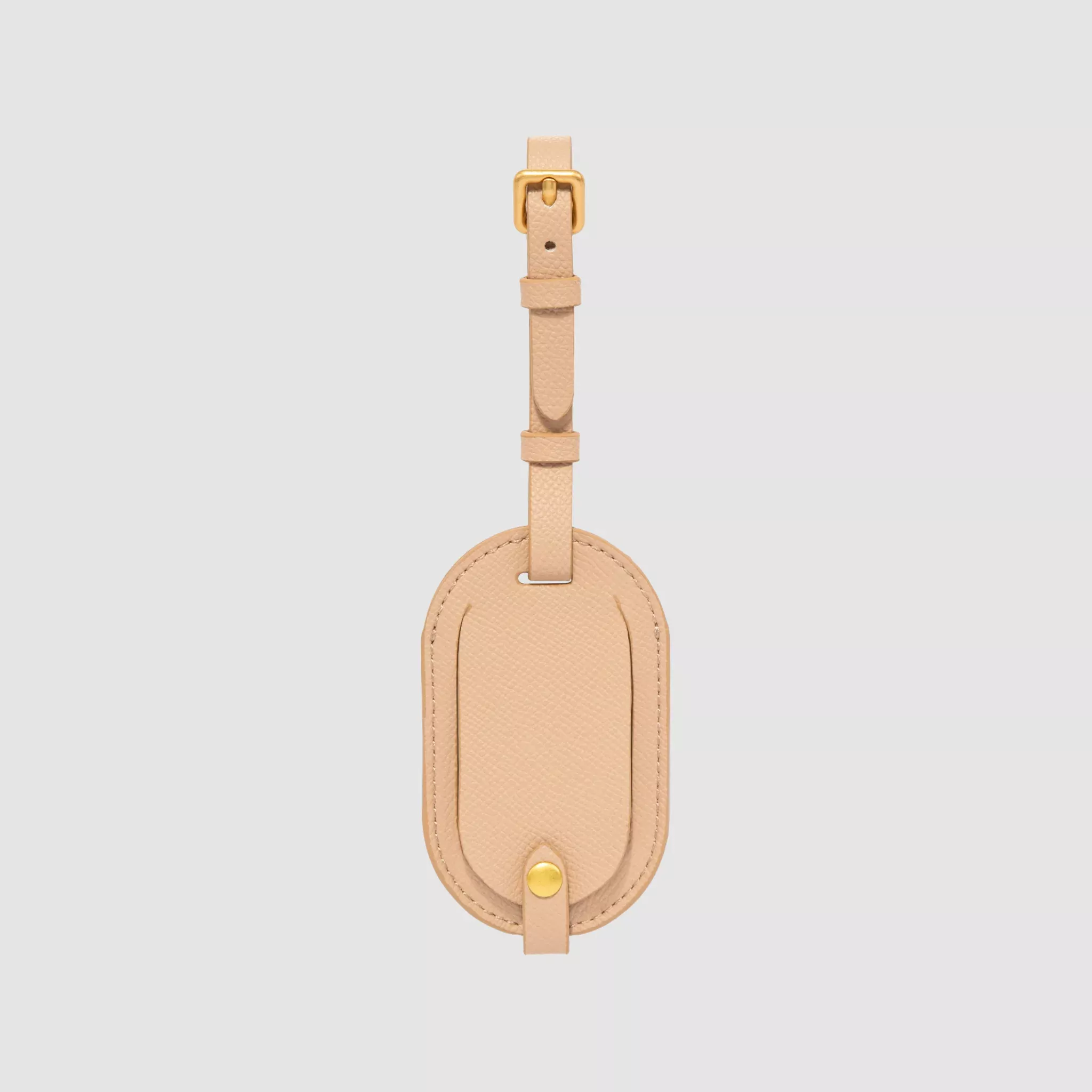 Essentials Round Luggage Tag Pecan