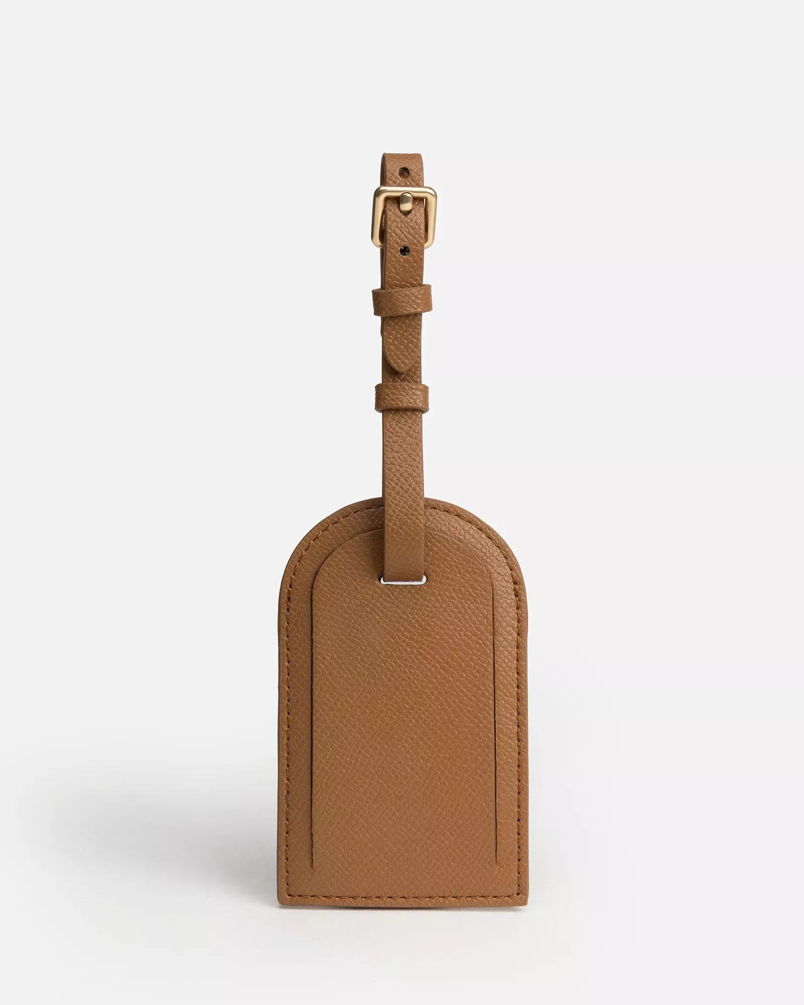 Essentials Square Luggage Tag Tan