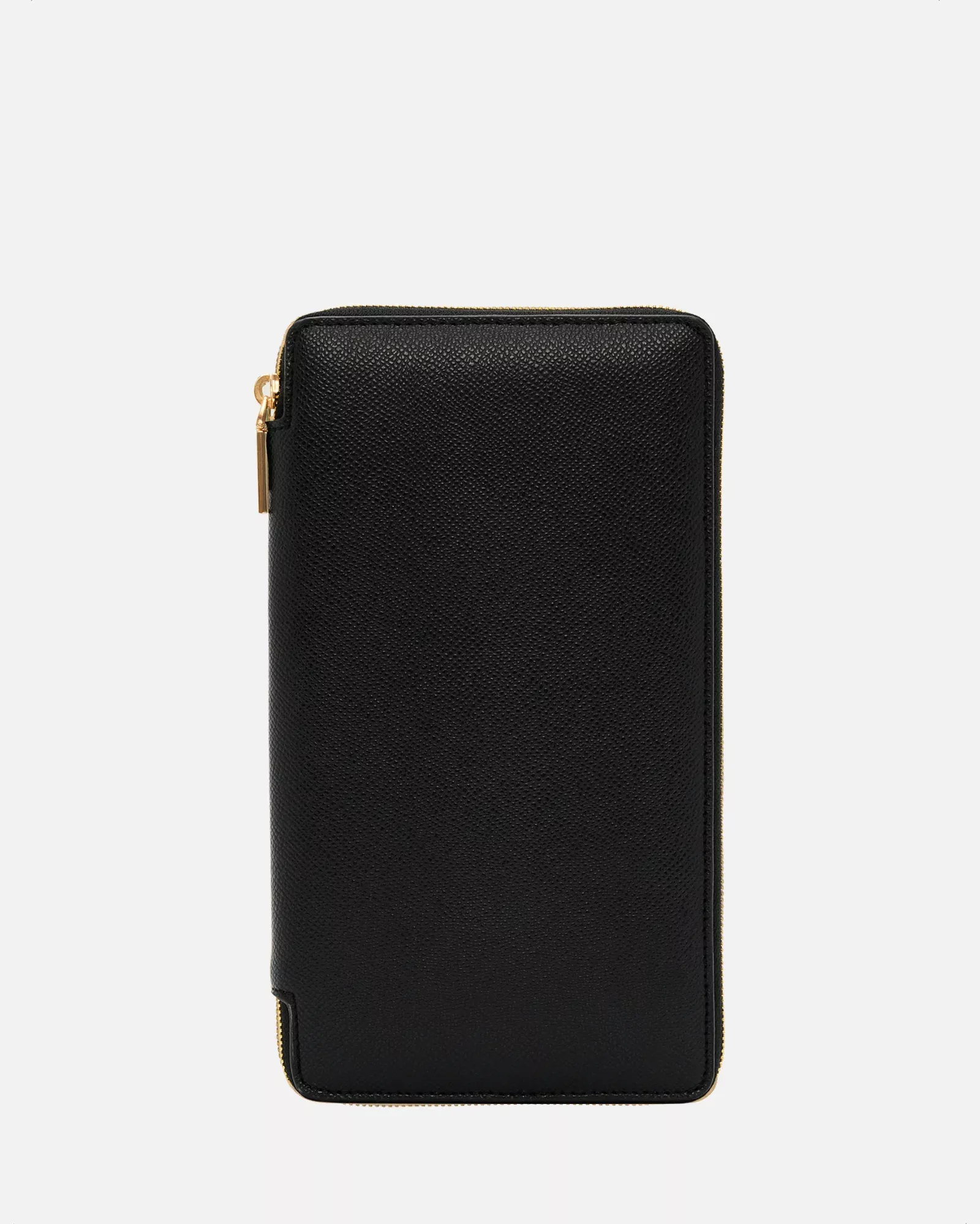 Essentials Zip Travel Wallet Recycled Saffiano Black