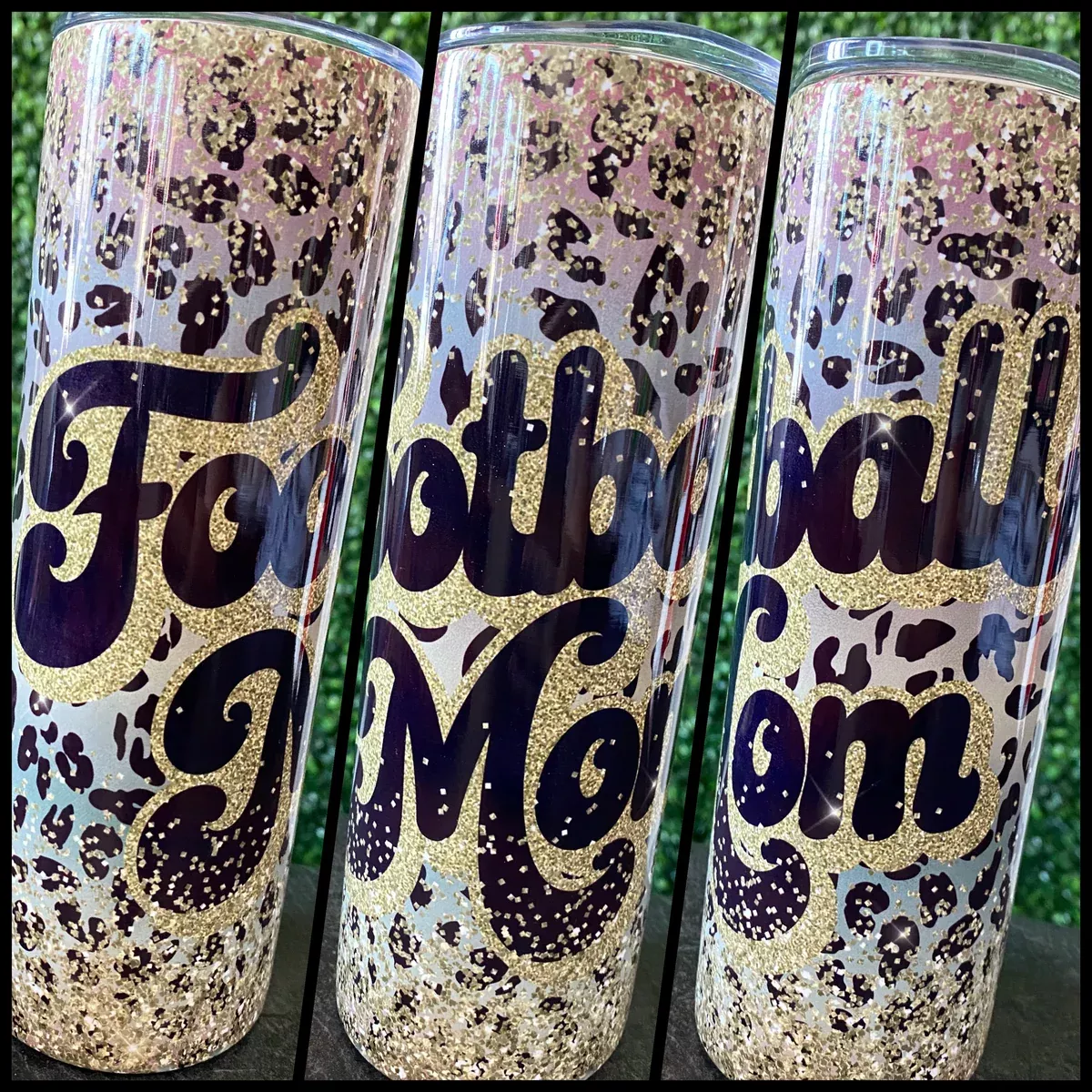 Football Mom Printed Tumbler