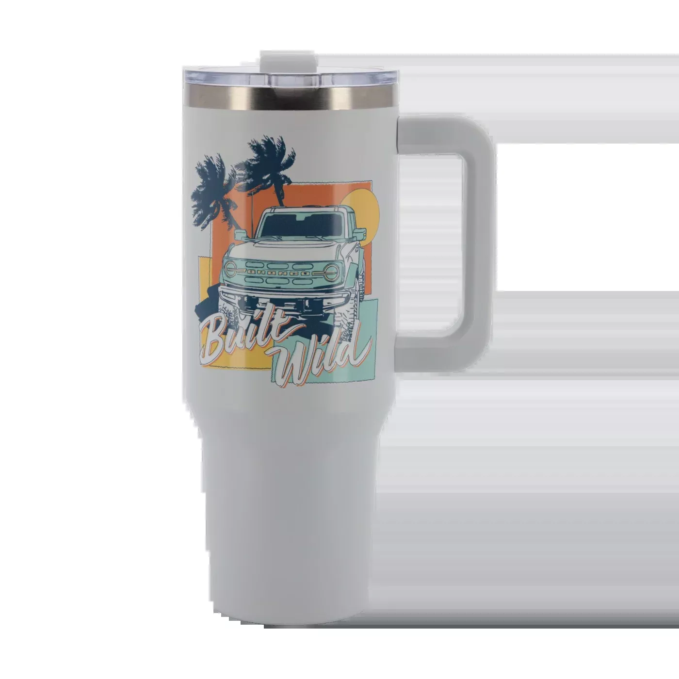 Ford Bronco Built Wild Gray 40oz Stainless Steel Tumbler