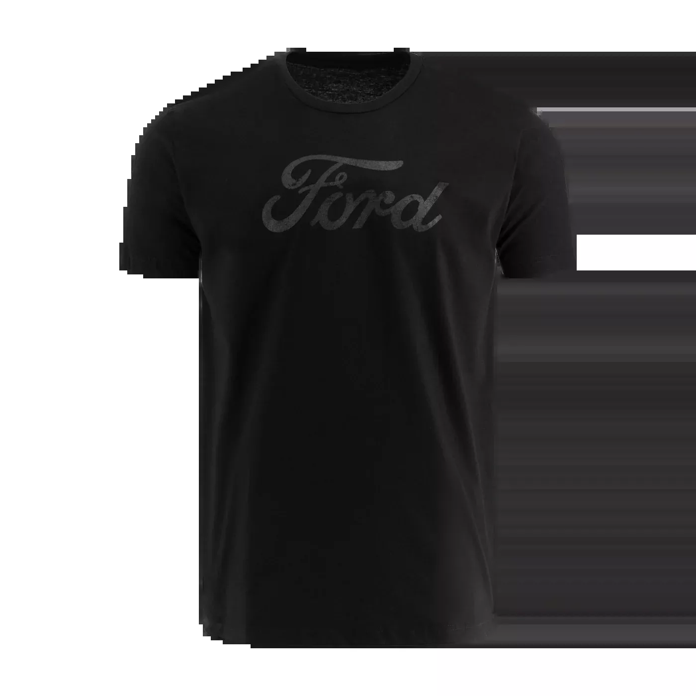 Ford Mens Distressed Script Short Sleeve T-Shirt