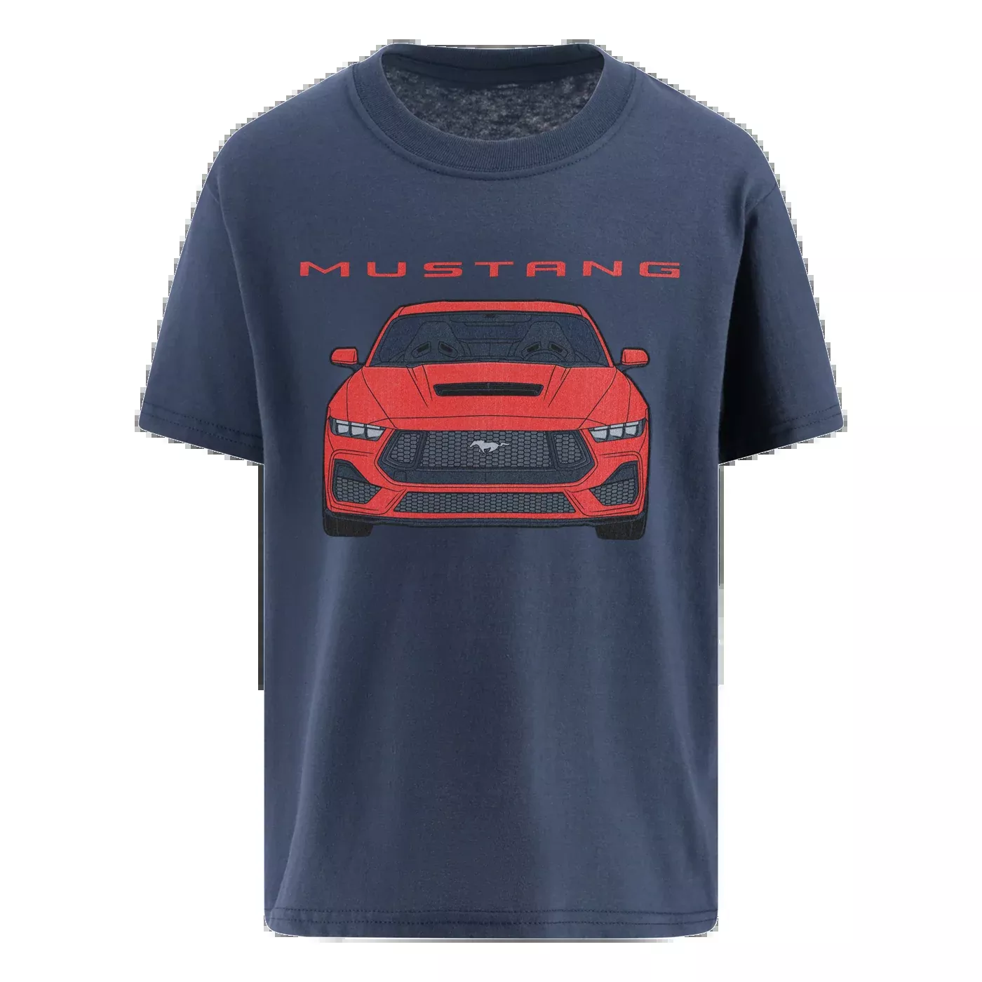 Ford Mustang Red Graphic Youth Short Sleeve T-Shirt