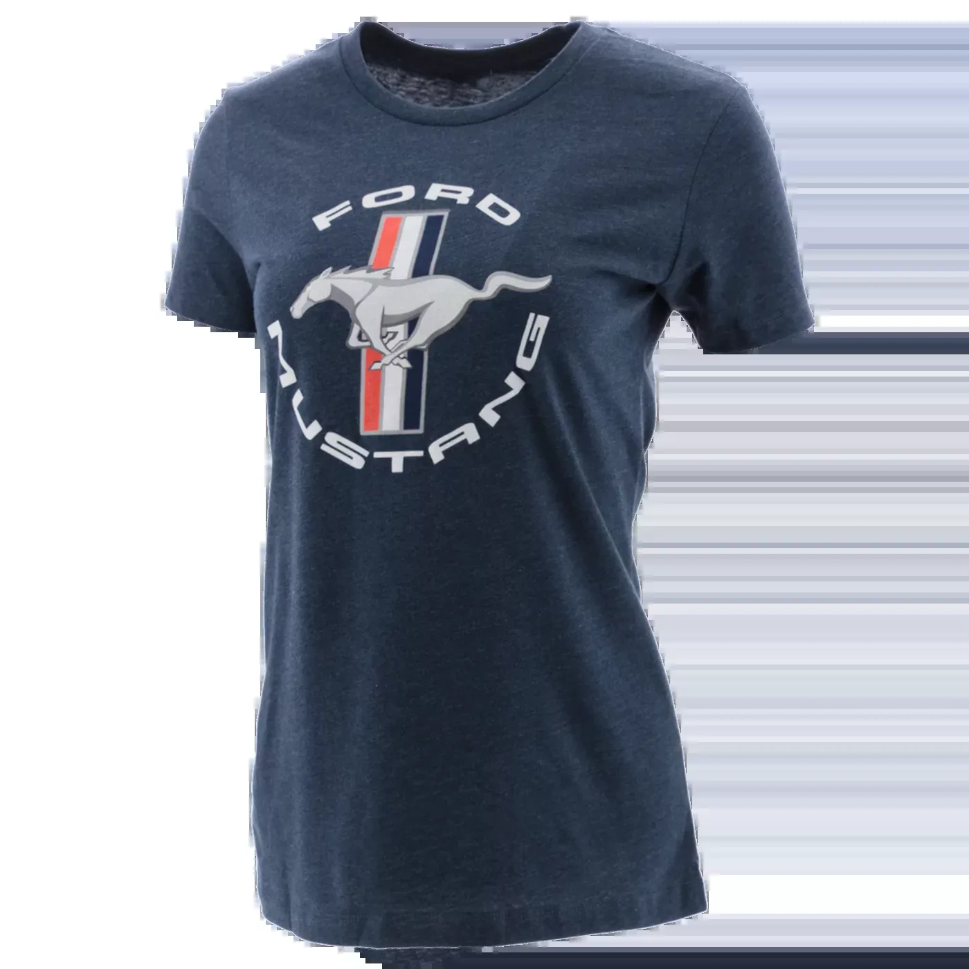 Ford Mustang Womens Tribar Logo Graphic T-Shirt