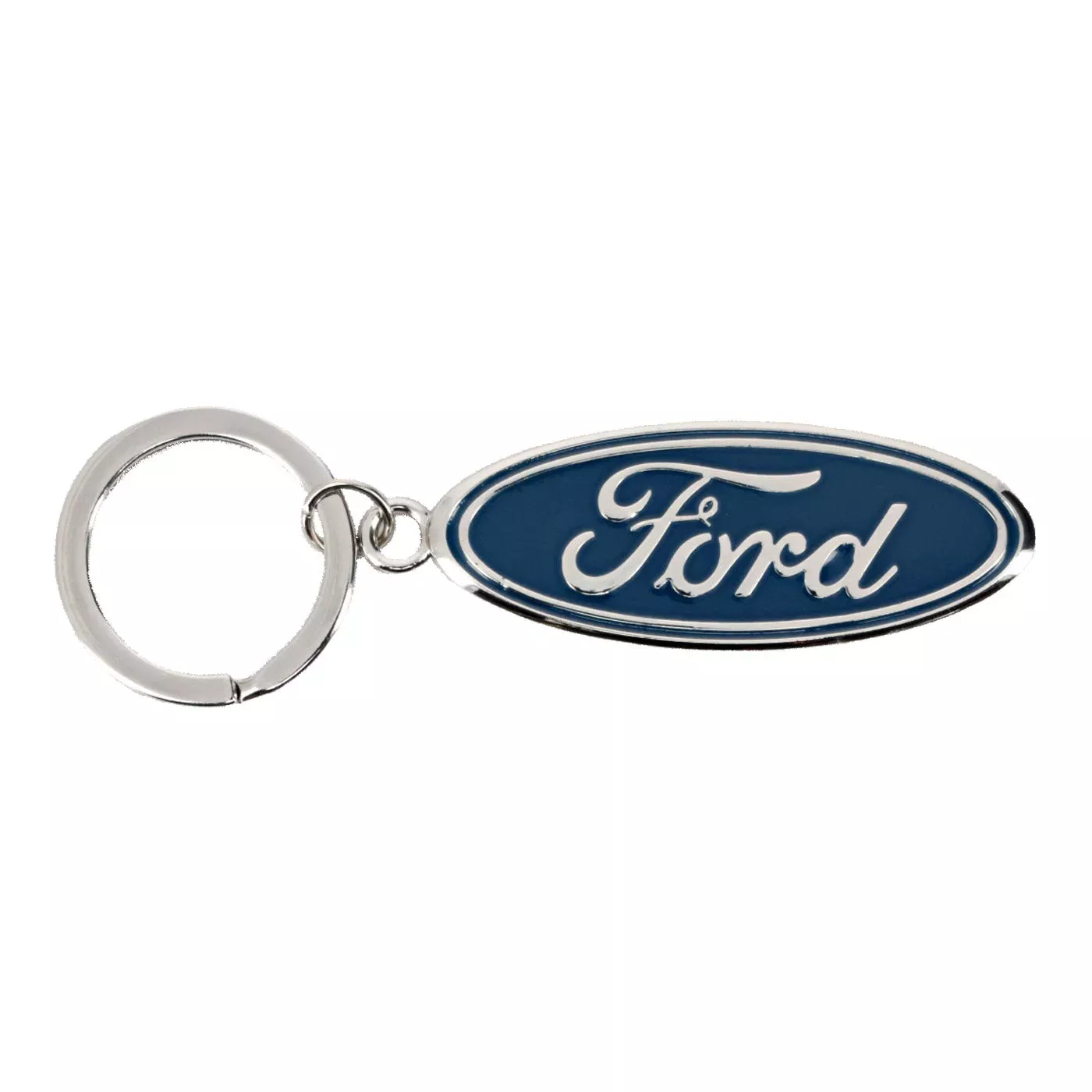 Ford Oval Blue Enamel Keychain
