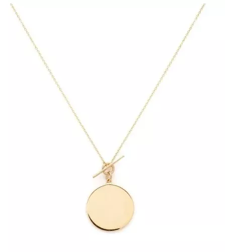 Gold Vermeil Disc Necklace