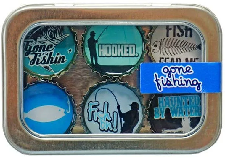 Gone Fishin' Magnet - Six Pack