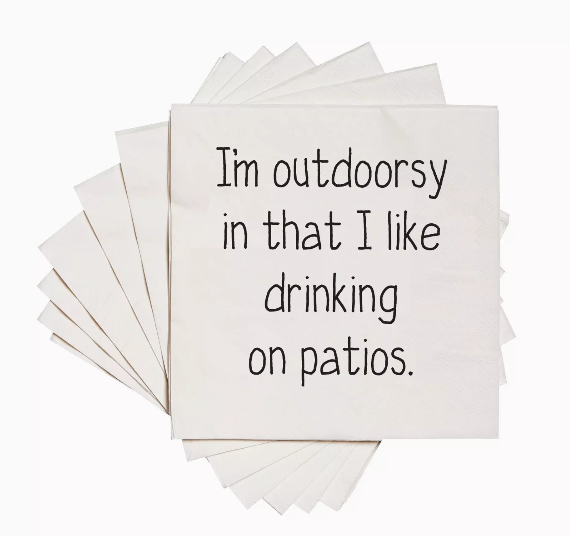 I'm Outdoorsy Cocktail Napkins