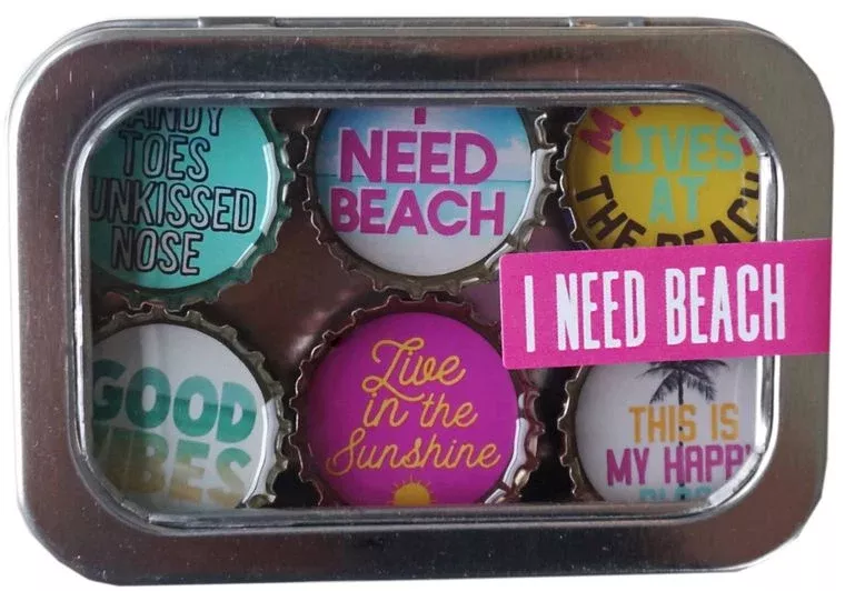 I Need Beach Magnet - Six Pack