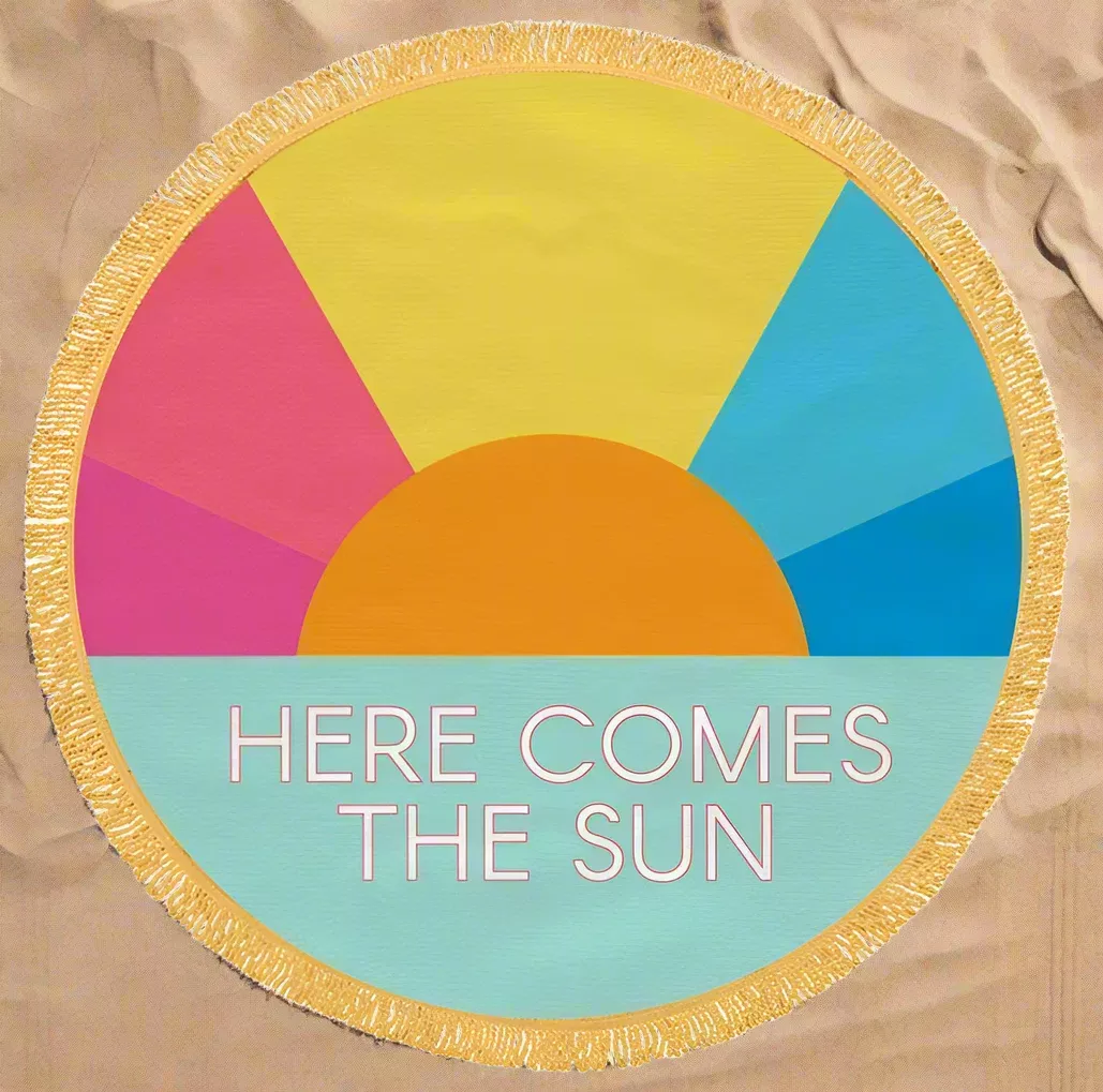 Juice Box Round Beach Towels