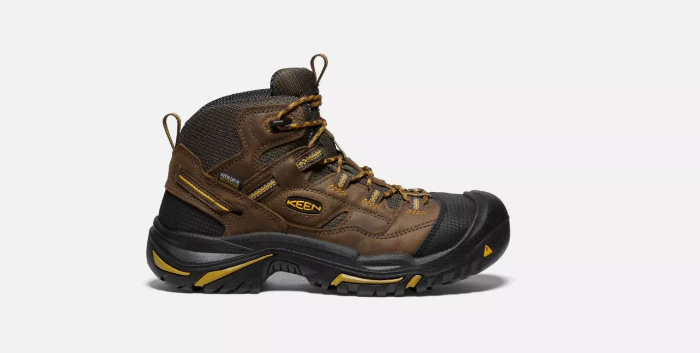KEEN Men's Braddock Waterproof Mid (Steel Toe) #1011242