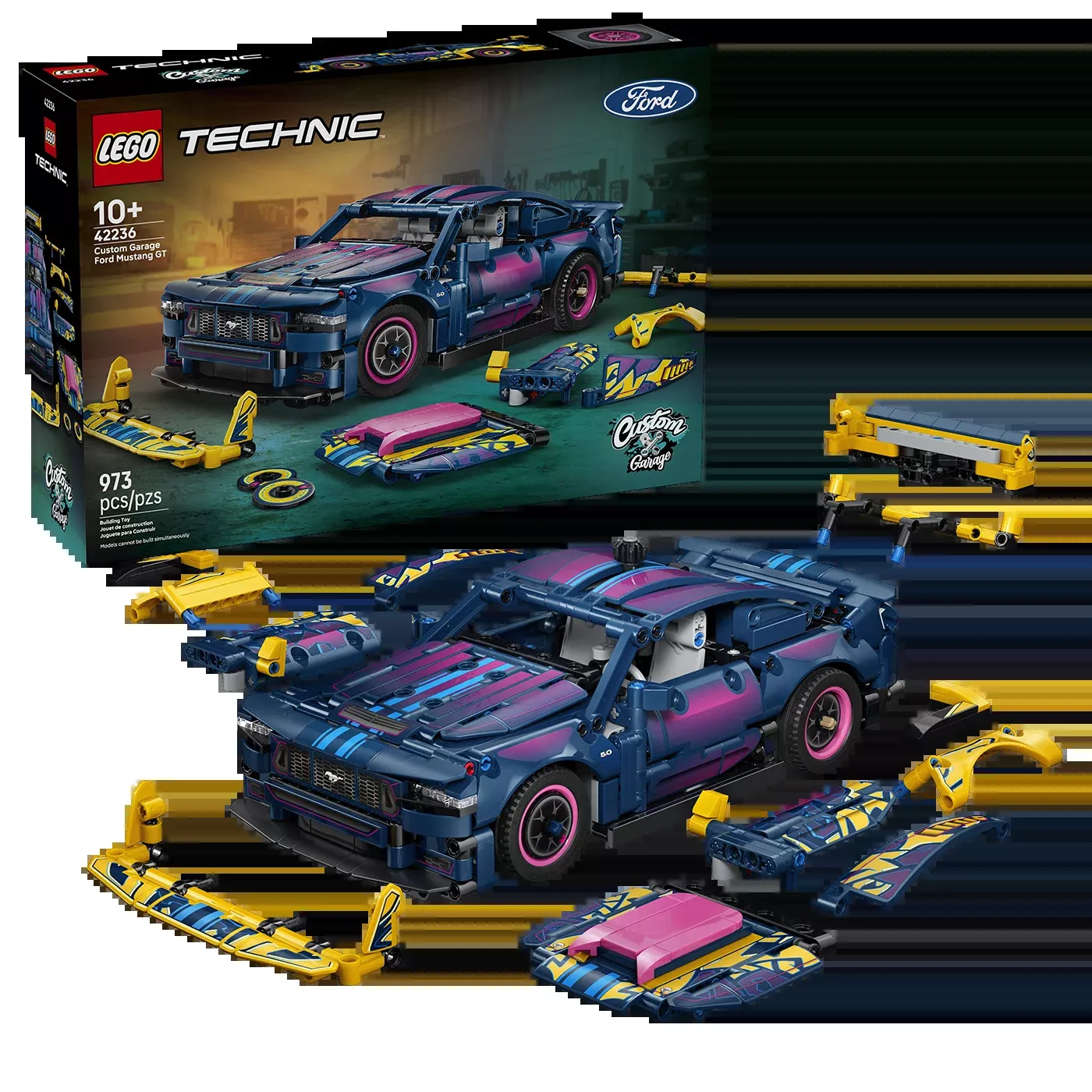 LEGO Technic Custom Garage Ford Mustang GT