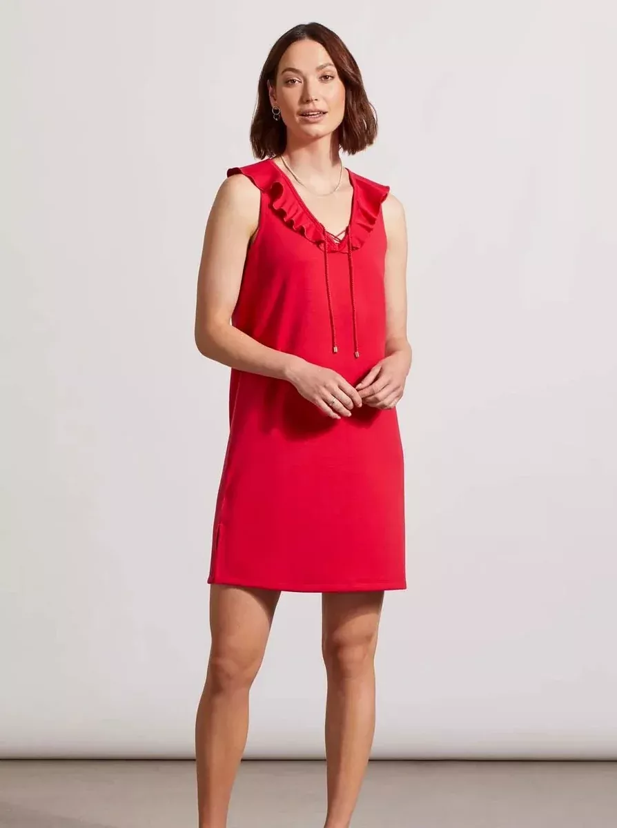 A Line Dress [Lipstick Red-5434O]