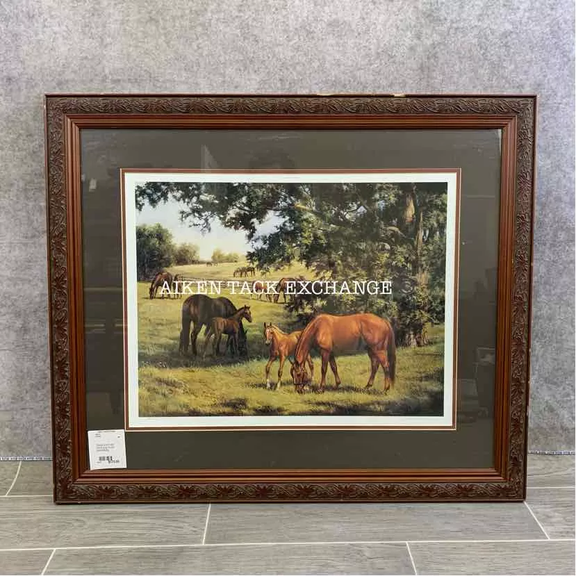 "Mares and Foals" Painting by Susan Sponenberg