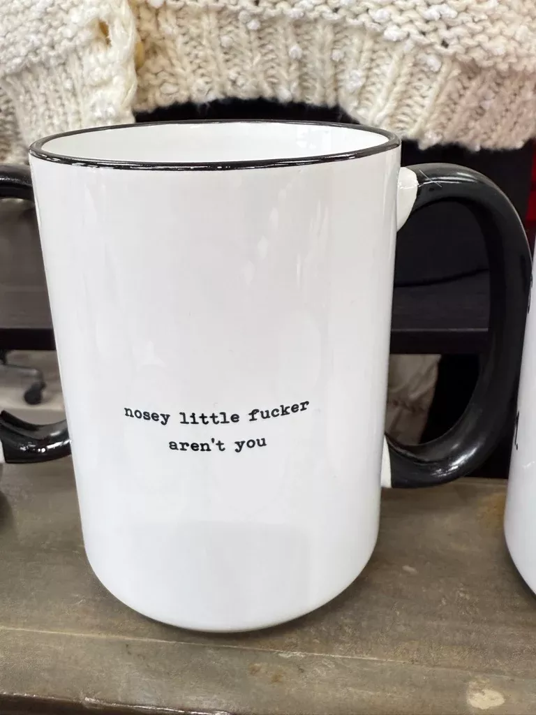 Nosey Coffee Mug