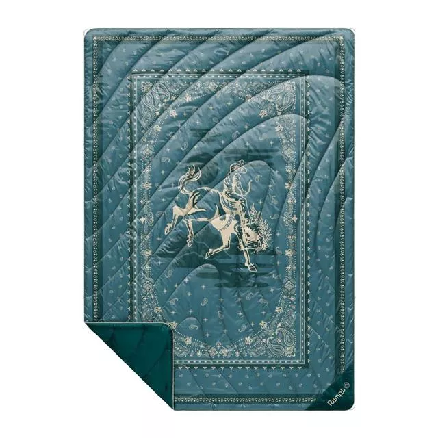 Original Puffy Blanket - Sage Bronco Bandana