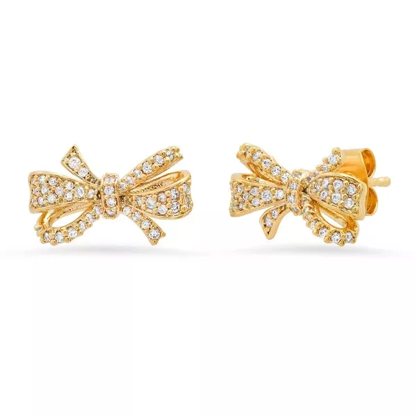 Pave Cz Bow Studs