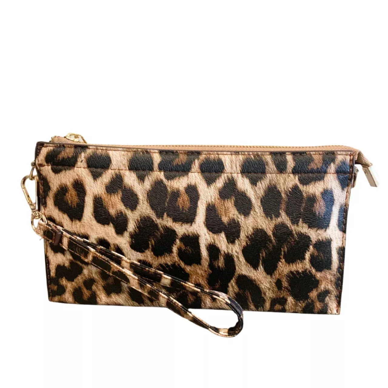 Perfect 3 Pocket Clutch Leopard