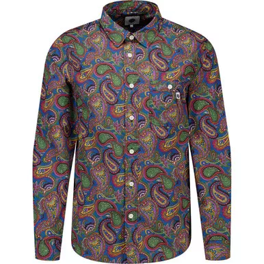 Pretty Green Garment Washed House Paisley Shirt